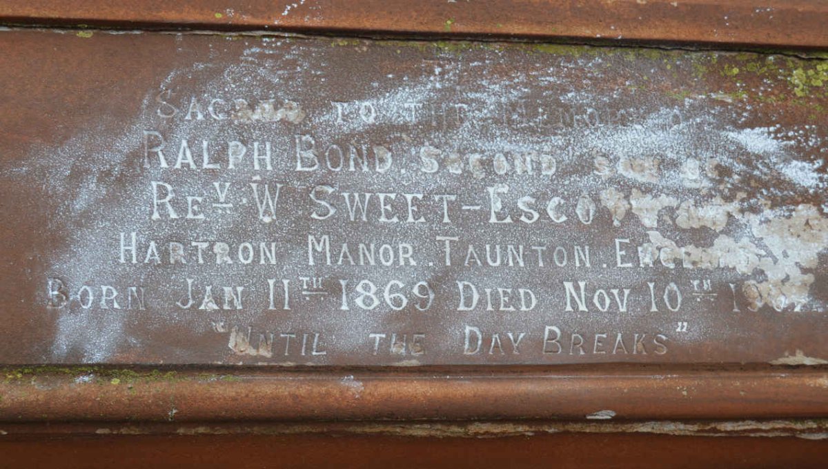ESCOTT Ralph Bond, Sweet 1869-1907