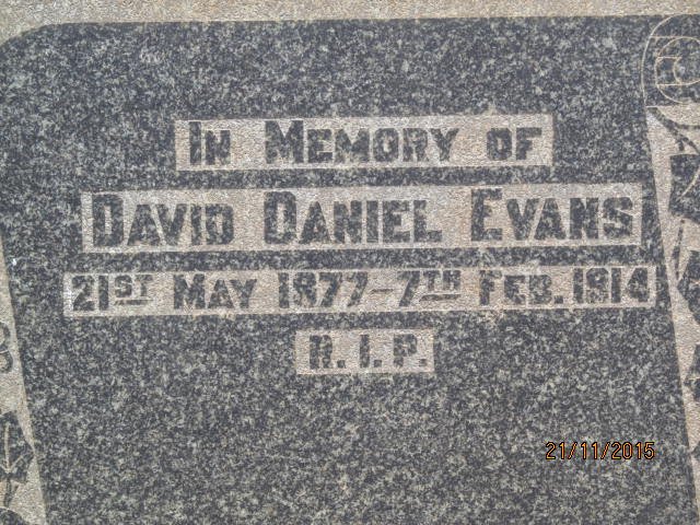 EVANS David Daniel 1877-1914