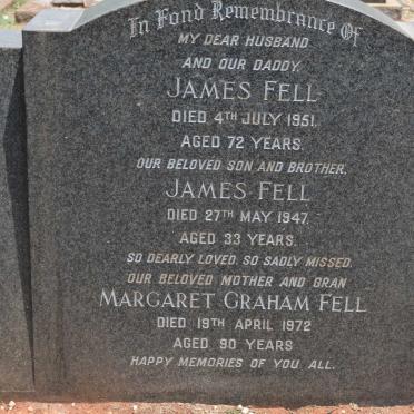 FELL James -1951 &amp; Margaret Graham -1972 :: FELL James -1947