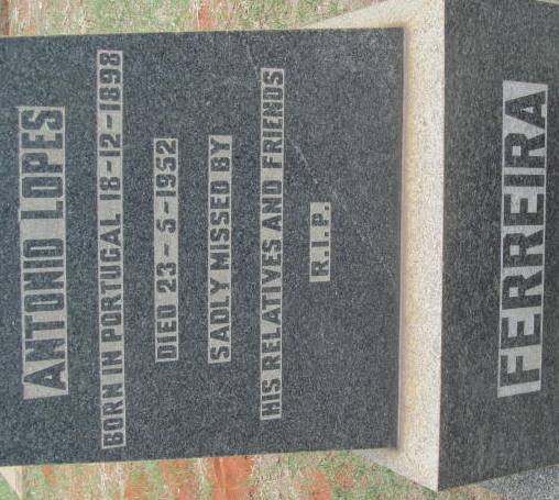 FERREIRA Antonio Lopes 1898-1952