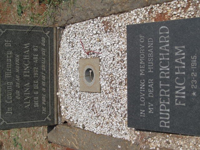 FINCHAM Alvina -1962 :: FINCHAM Rupert Richard 1915-