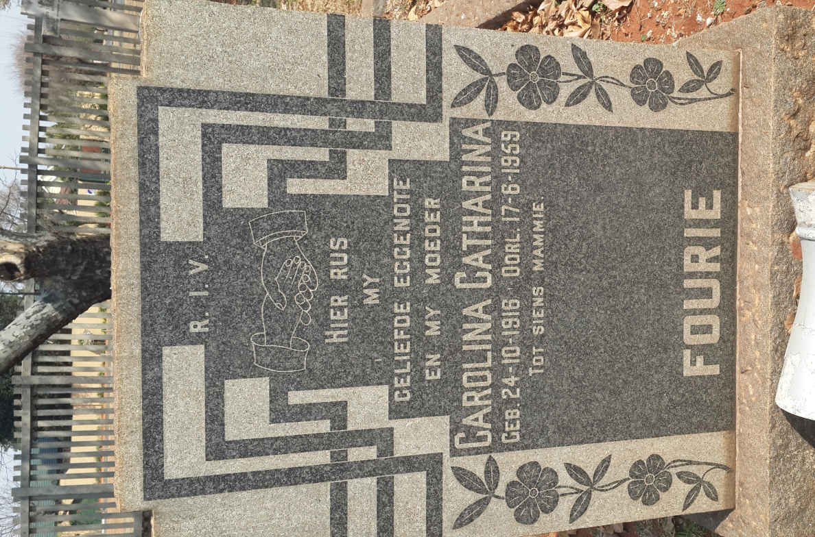 FOURIE Carolina Catharina 1916-1959