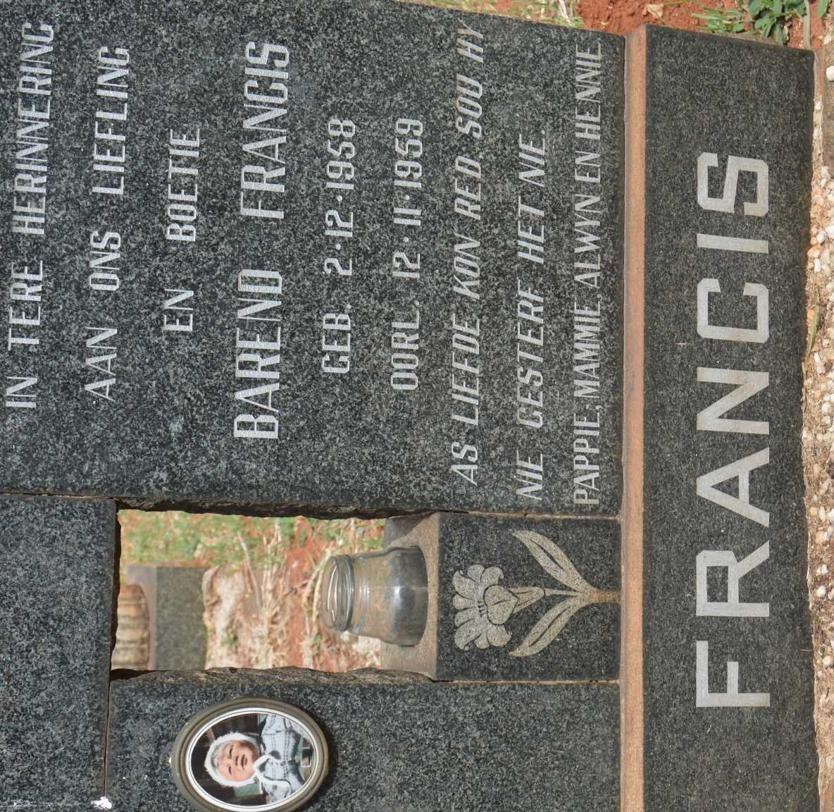 FRANCIS Barend 1958-1959