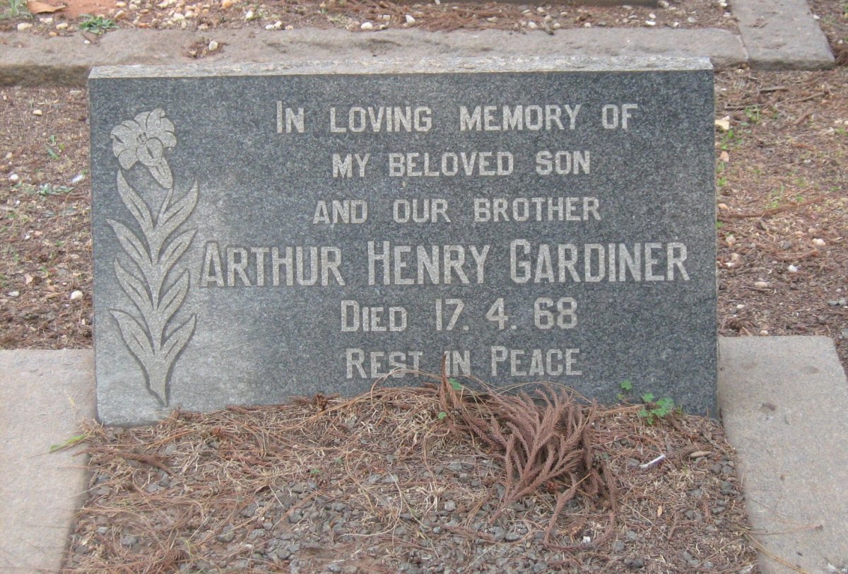 GARDINER Arthur Henry -1968