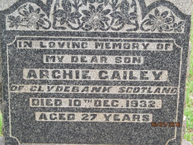 GAILEY Archie -1932
