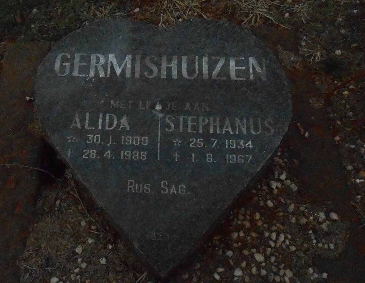 GERMISHUIZEN Alida 1909-1986 :: GERMISHUIZEN Stephanus 1934-1967