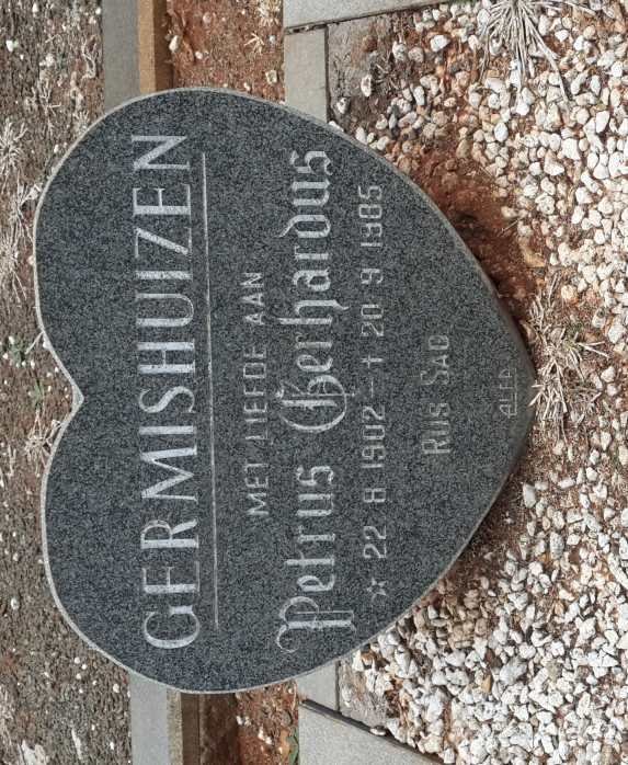 GERMISHUIZEN Petrus Gerhardus 1902-1985