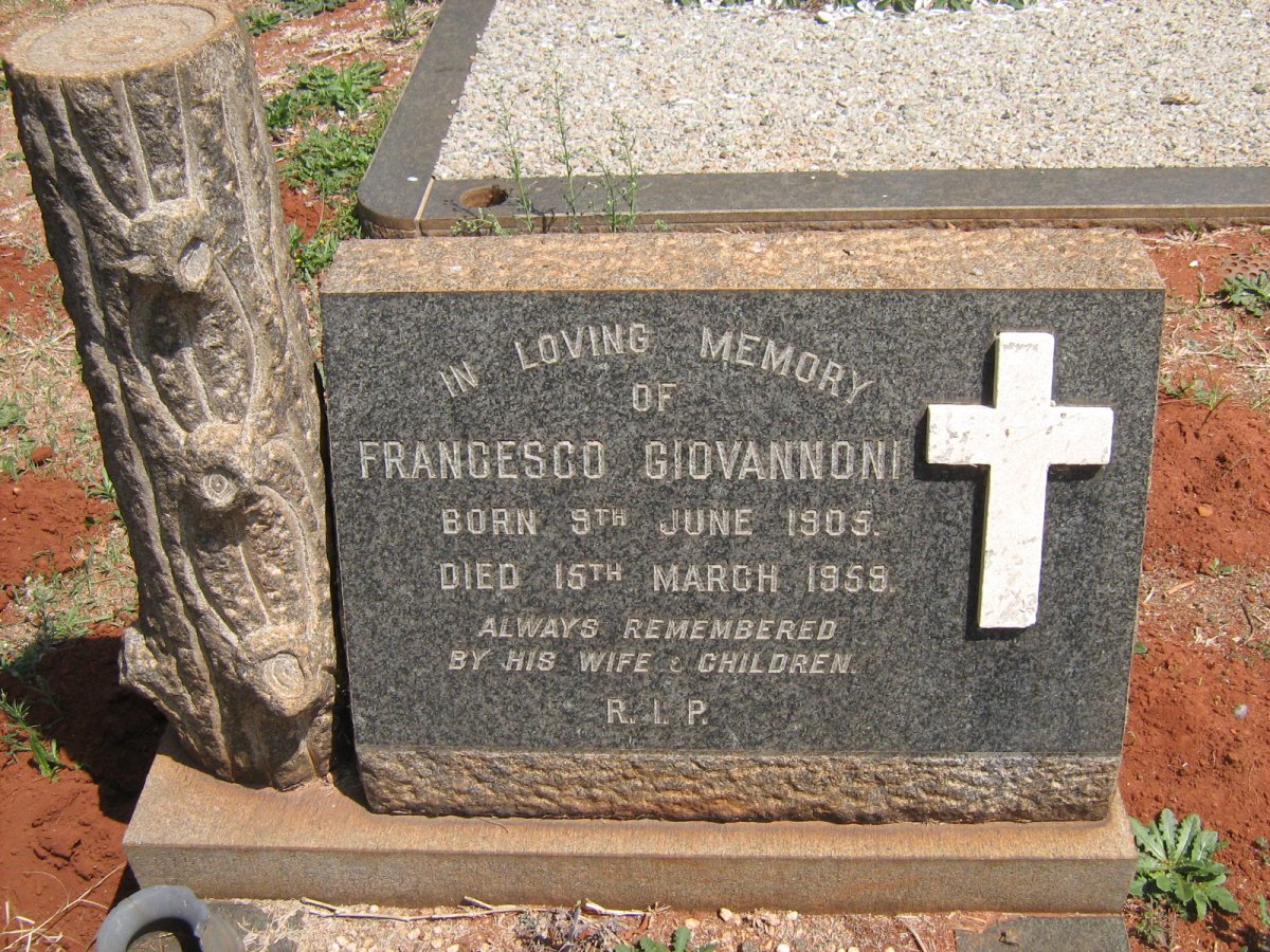 GIOVANNONI Francesco 1905-1959