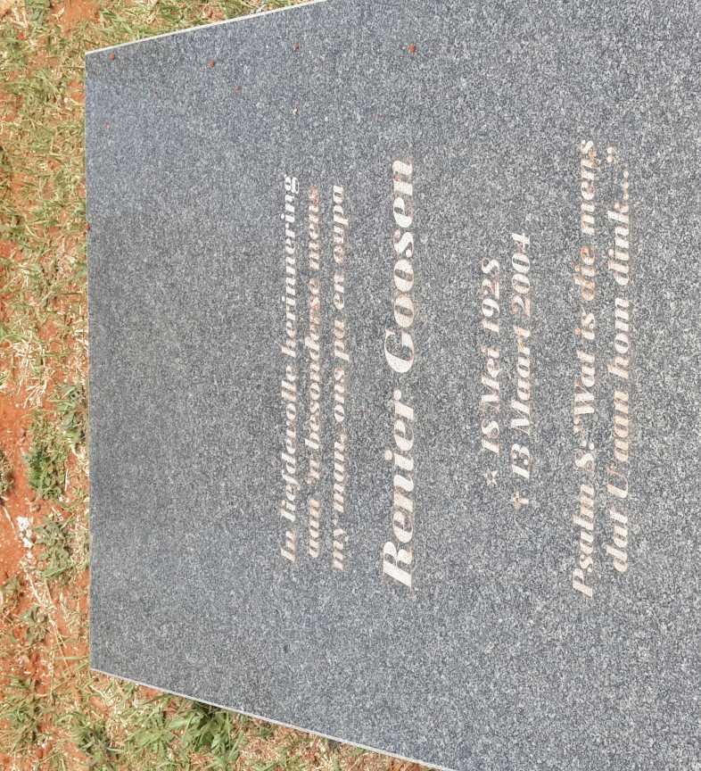 GOOSEN Renier 1928-2004