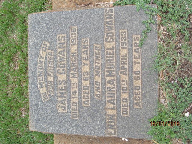 GOWANS James -1936 &amp; Erin Laura Muriel -1933