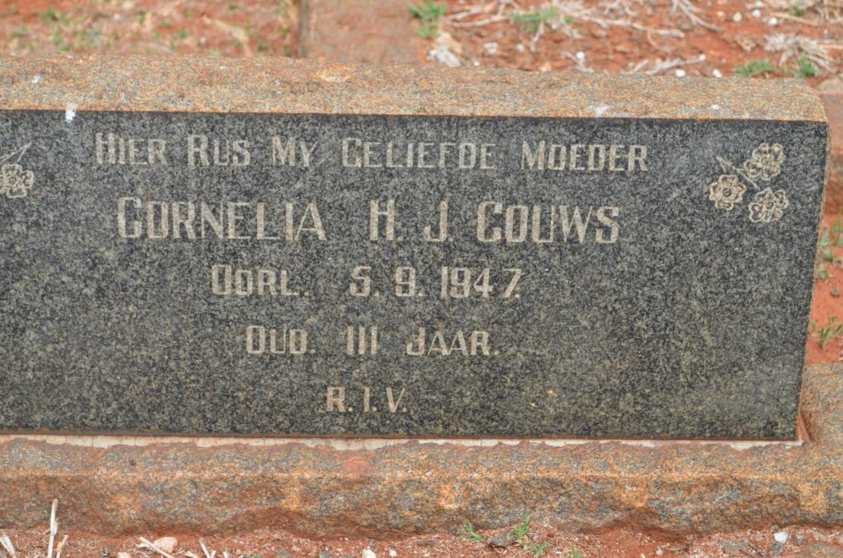 GOUWS Cornelia H.J. -1947