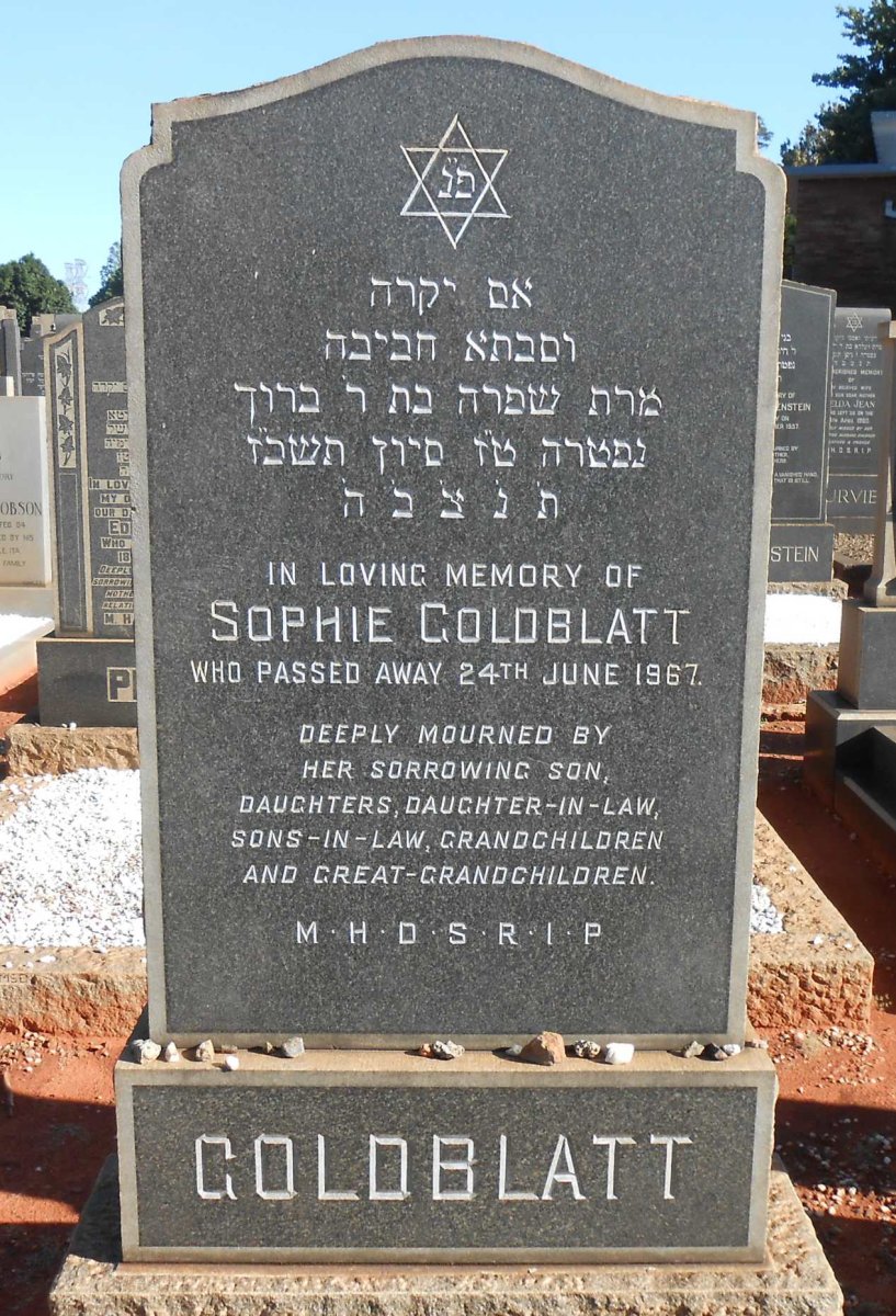 GOLDBLATT Sophie -1967