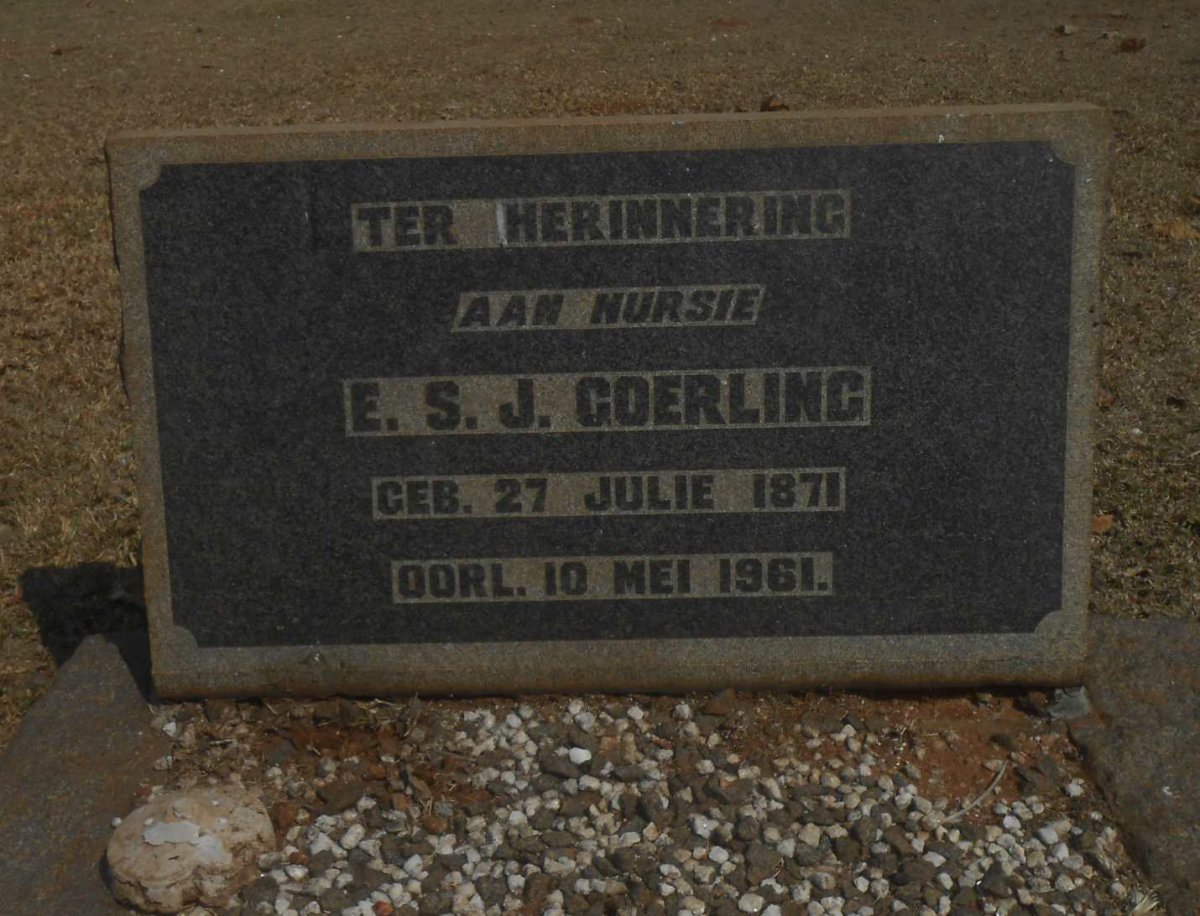 GOERLING E.S.J. 1871-1961