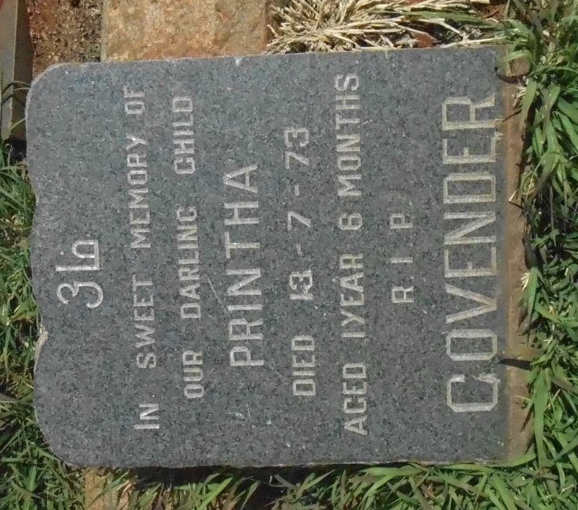 GOVENDER Printha -1973