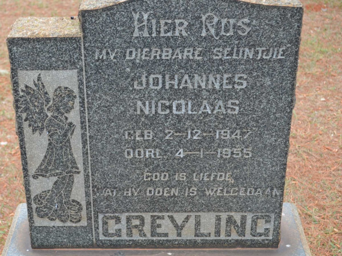 GREYLING Johannes Nicolaas 1947-1955