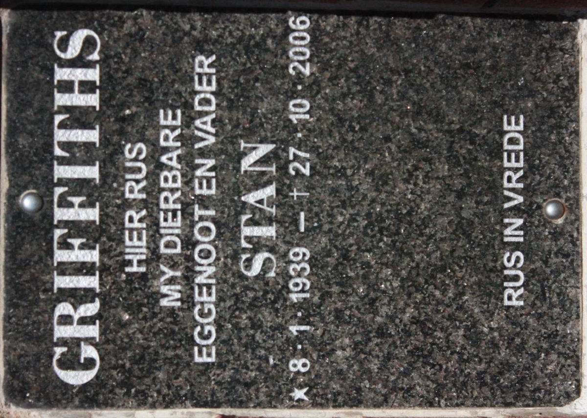 GRIFFITHS Stan 1939-2006