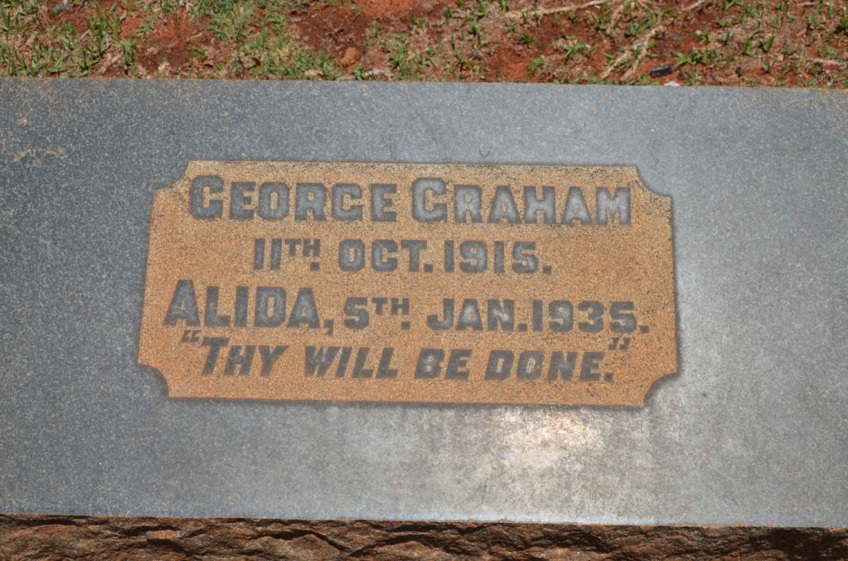 GRAHAM George -1915 &amp; Alida -1935