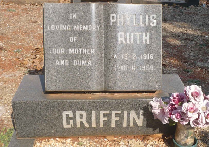 GRIFFIN Phyllis Ruth 1916-1980