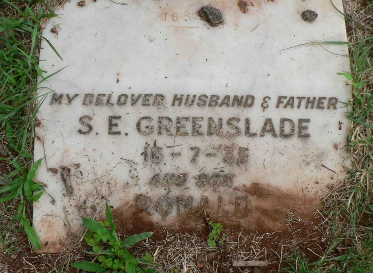 GREENSLADE S.E. -1935 :: GREENSLADE Ronald