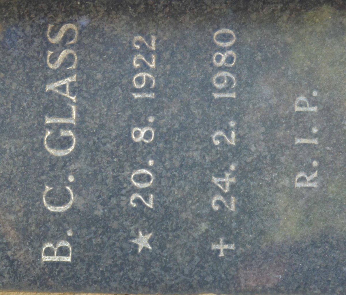 GLASS B.C. 1922-1980
