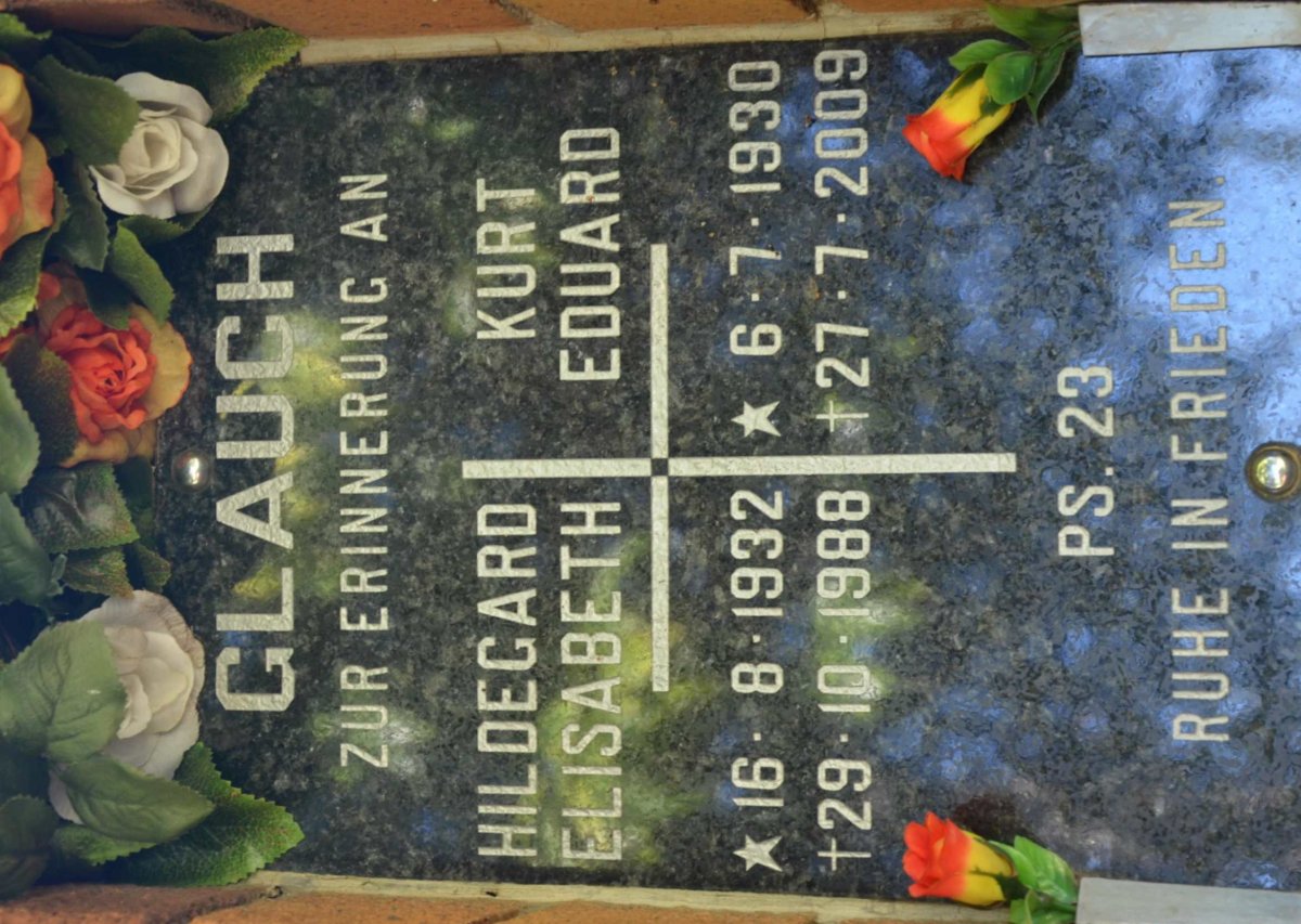 GLAUCH Kurt Eduard 1930-2009 &amp; Hildegard Elisabeth 1932-1988