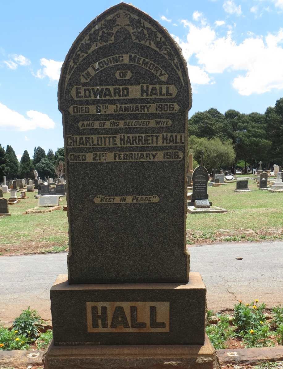 HALL Edward -1906 &amp; Charlotte Harriett -1916