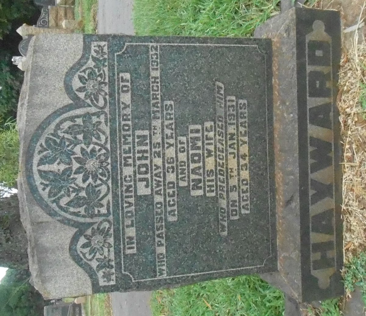 HAYWARD John -1932 &amp; Naomi -1931