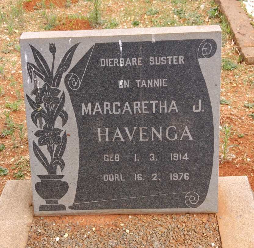 HAVENGA Margaretha J. 1914-1976