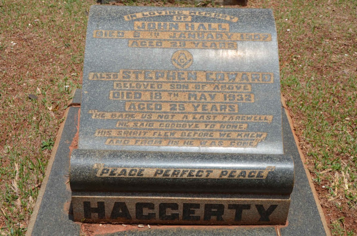 HAGGERTY John Hall -1907 :: HAGGERTY Stephen Edward -1932