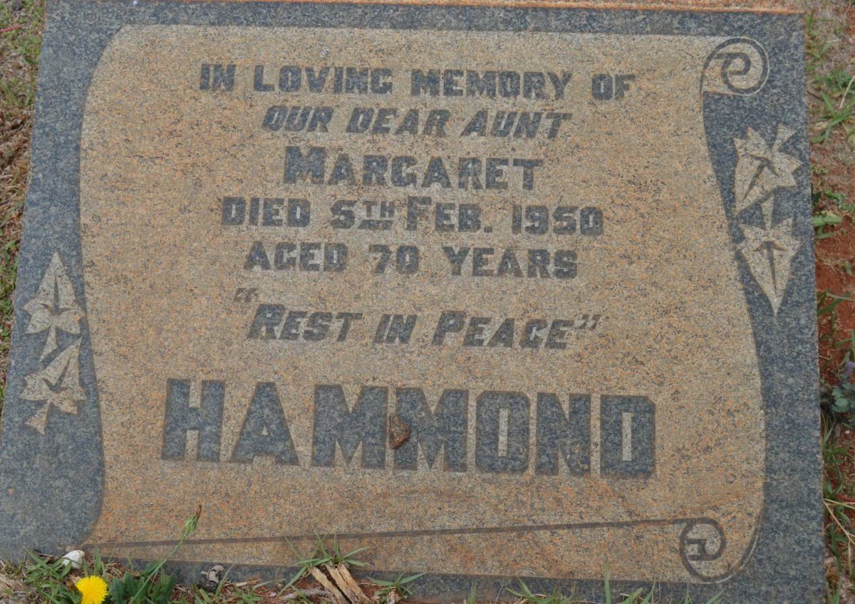 HAMMOND Margaret -1950