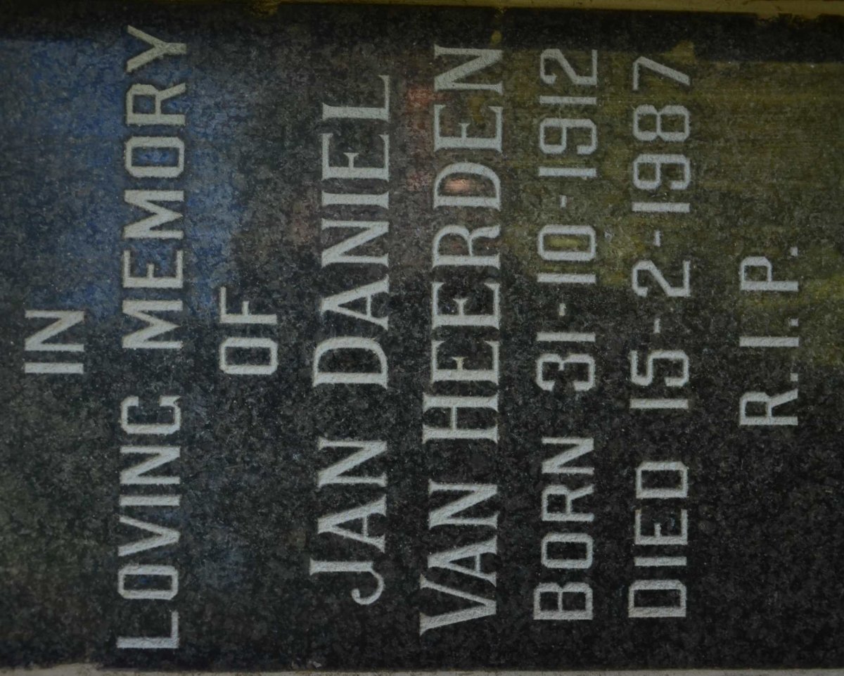 HEERDEN Jan Daniel, van 1912-1987