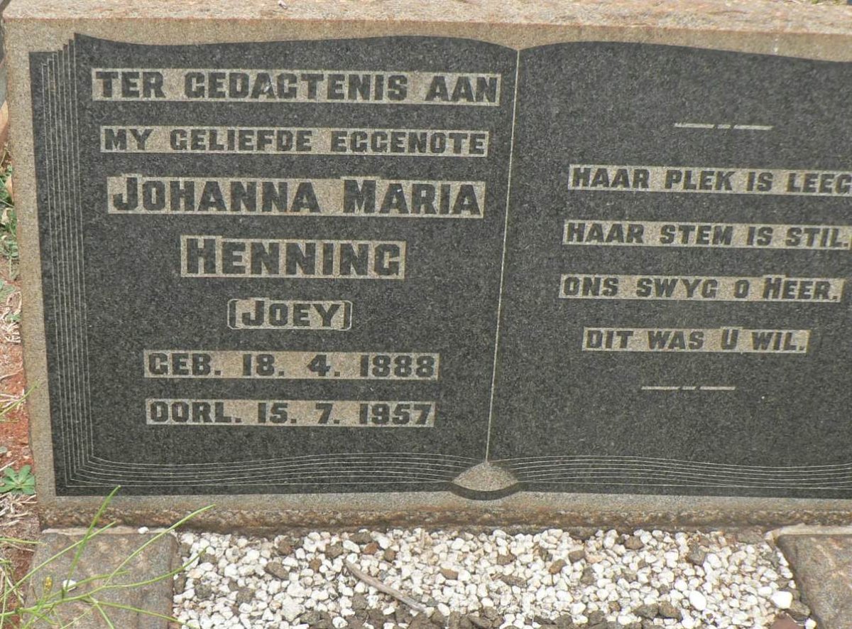 HENNING Johanna Maria 1888-1957
