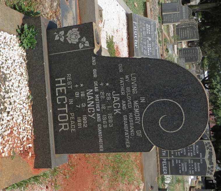 HECTOR Jack 1883-1969 &amp; Nancy 1902-1981