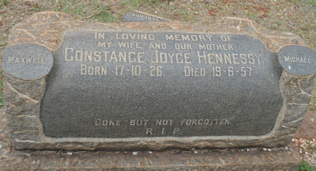 HENNESSY Constance Joyce 1926-1957