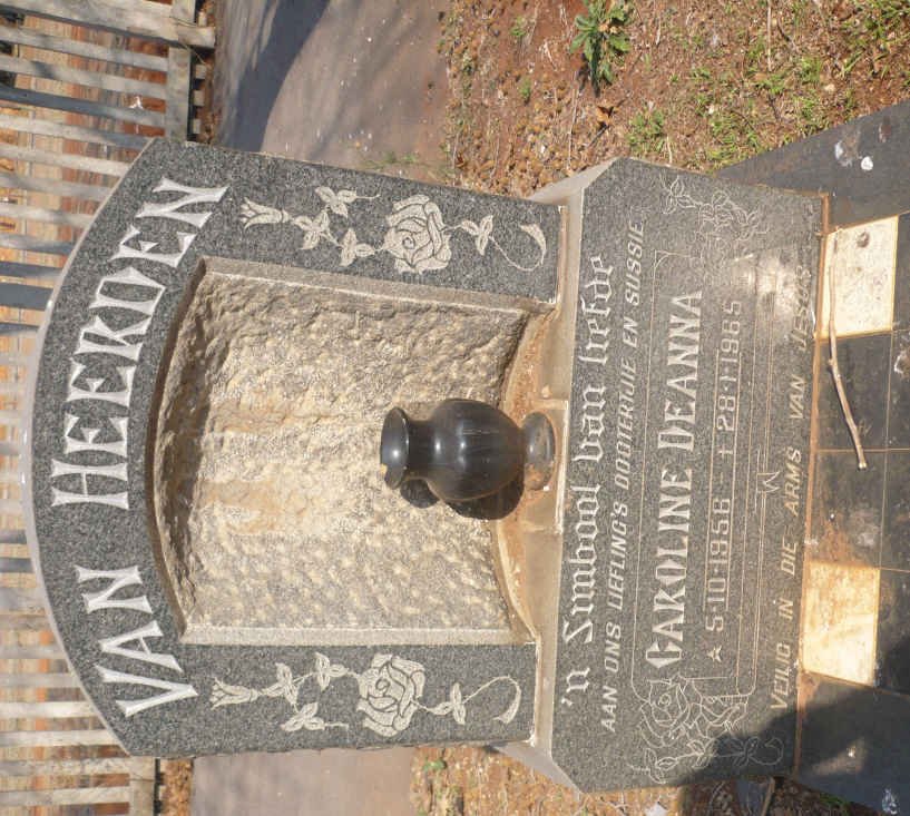 HEERDEN Caroline Deanna, van 1956-1965