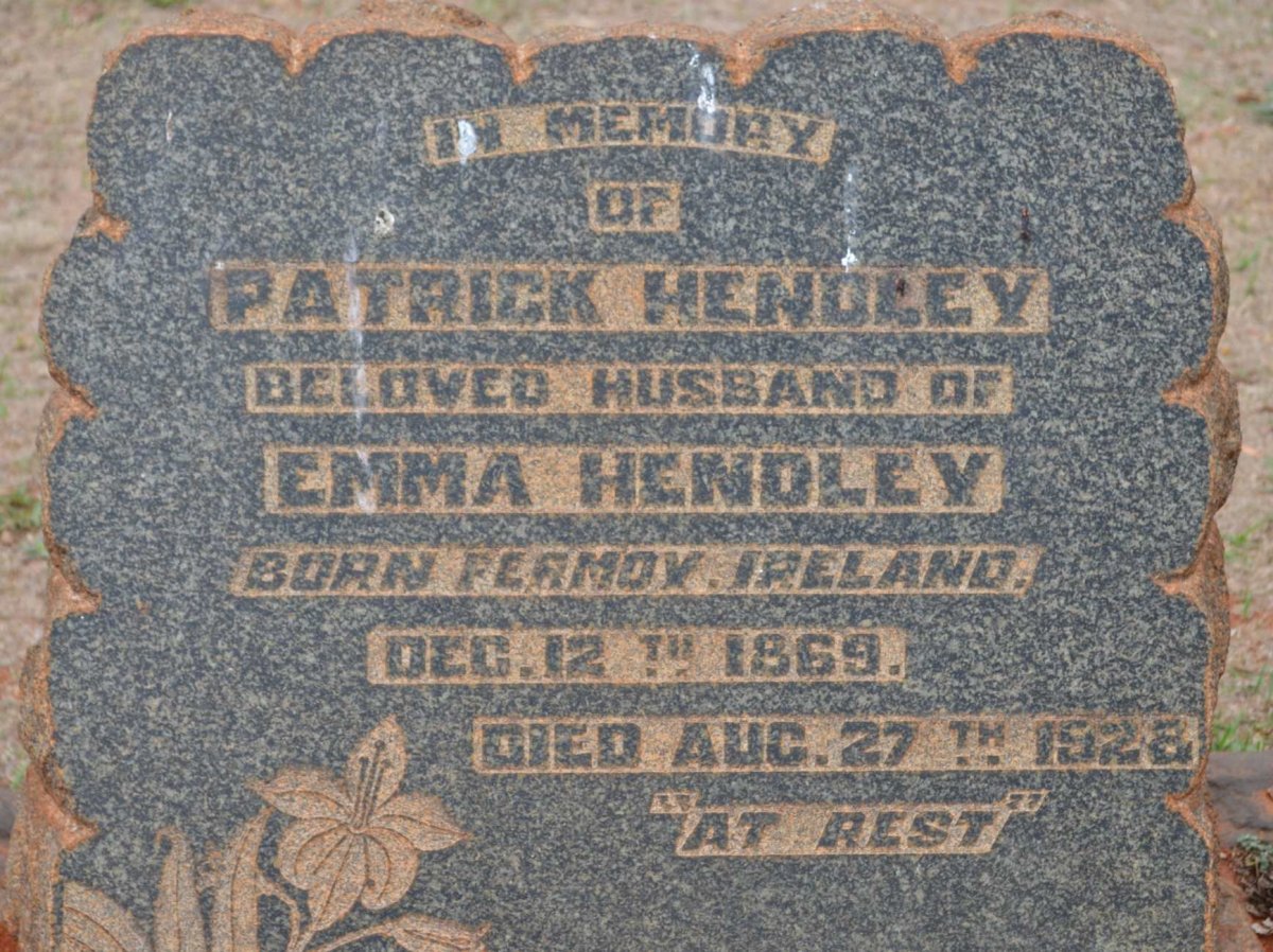 HENDLEY Patrick 1869-1928