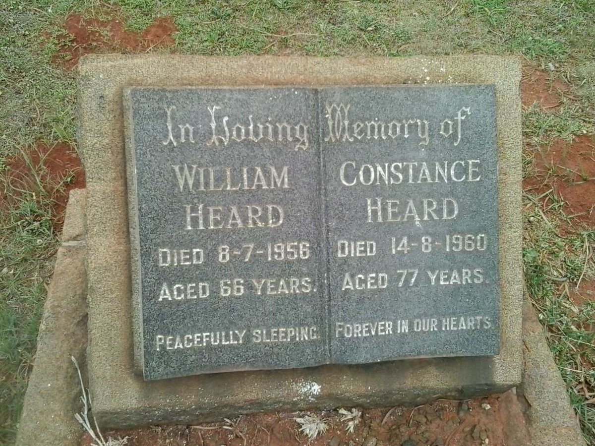 HEARD William -1956 &amp; Constance -1960