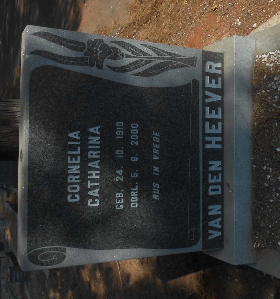 HEEVER Cornelia Catharina, van den 1910-2000