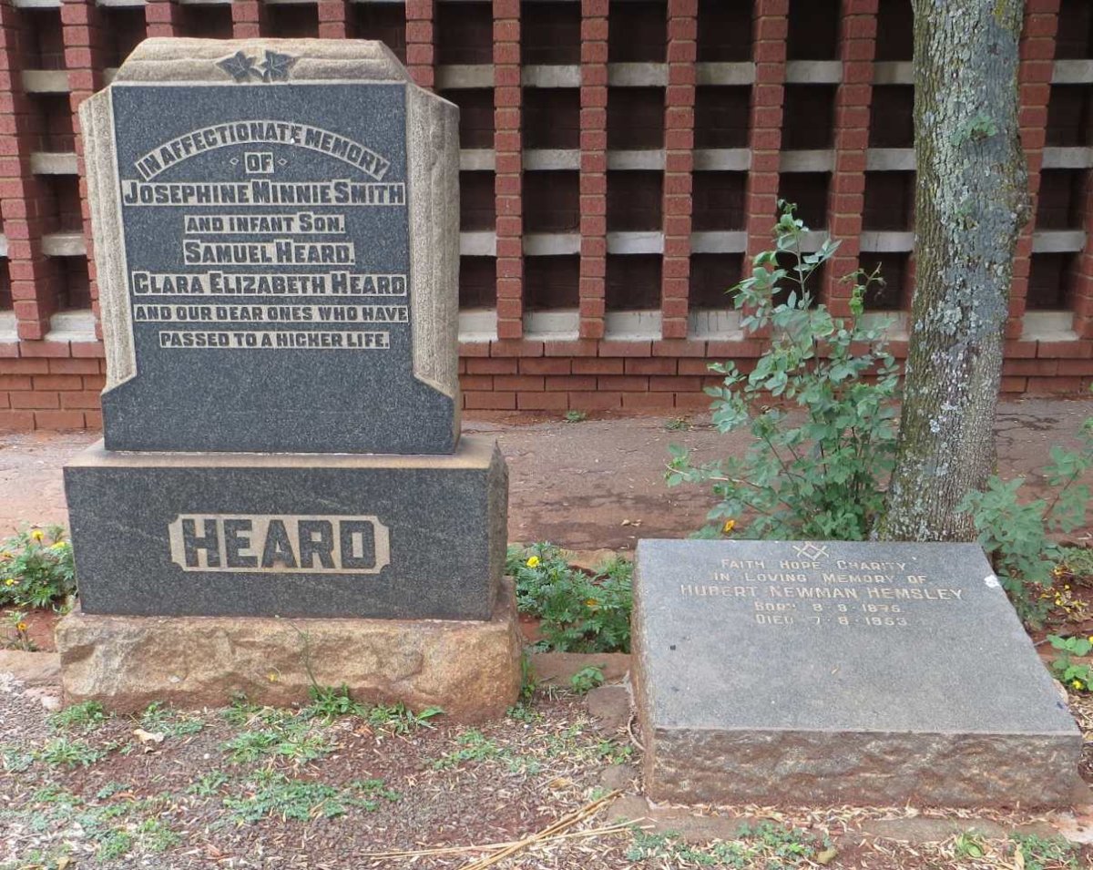 HEARD Josephine Minnie nee SMITH :: HEARD Samuel :: HEARD Clara Elizabeth :: HEMSLEY Hurbert Newman 1875-1963
