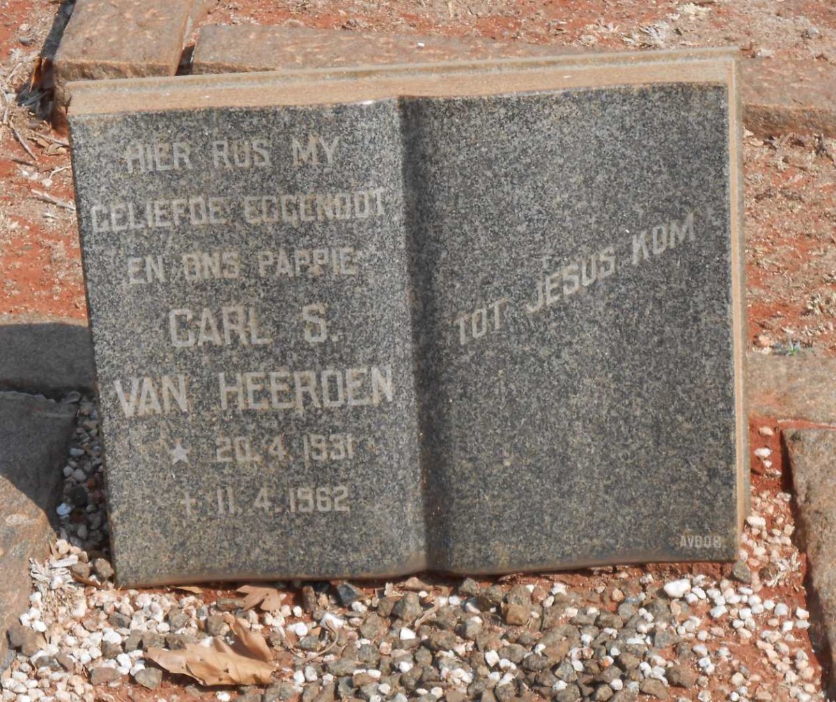 HEERDEN Carl S., van 1931-1962