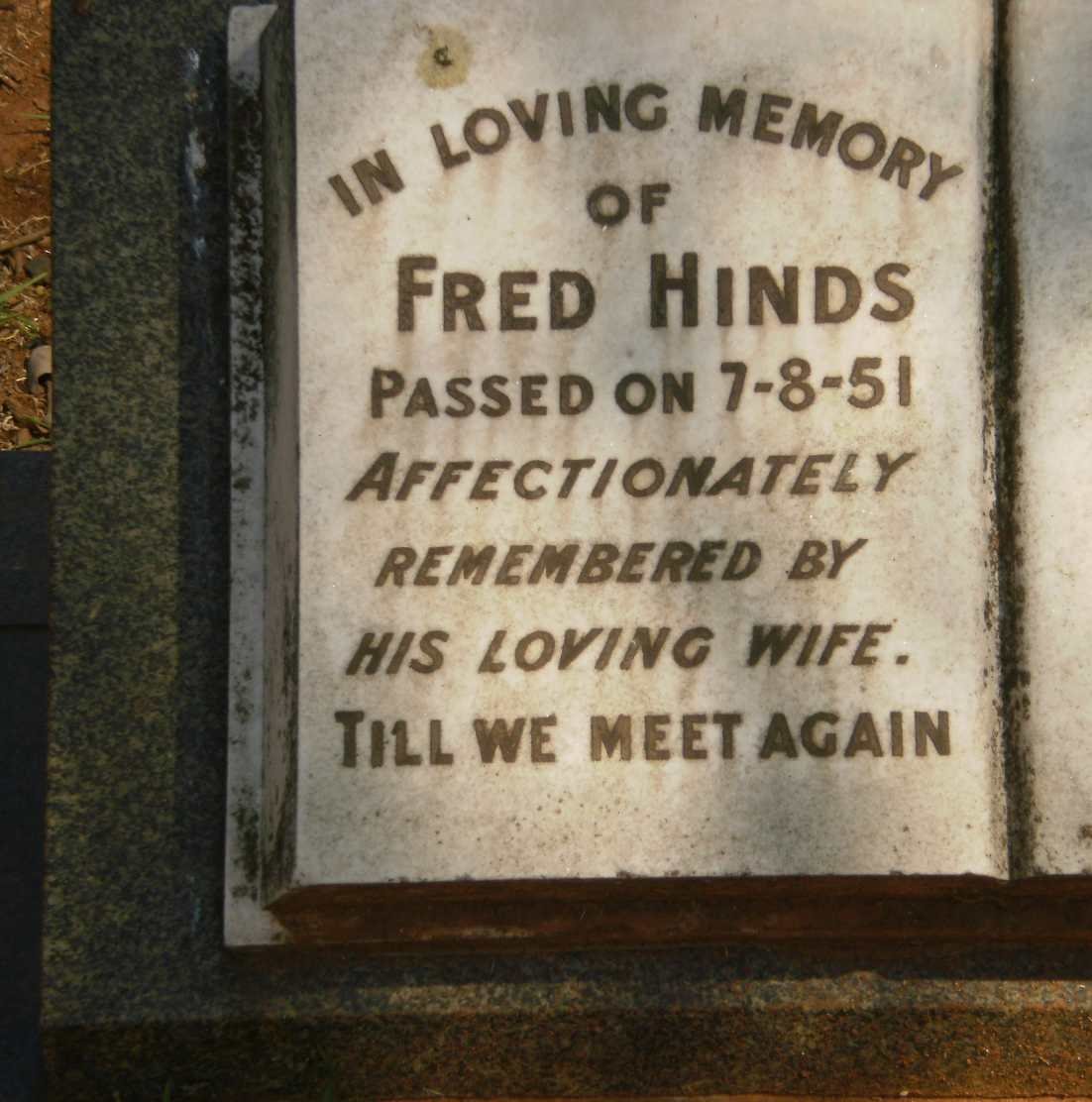 HINDS Fred -1951