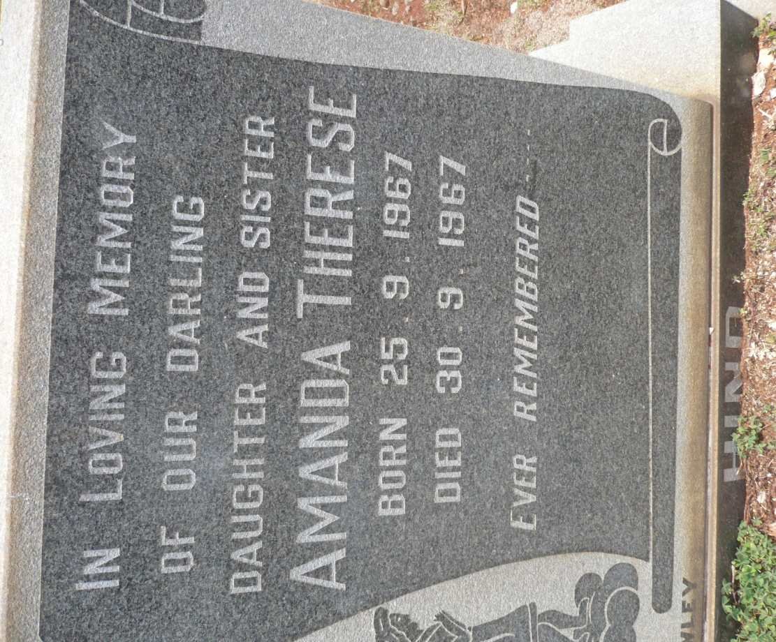 HIND Amanda Therese 1967-1967