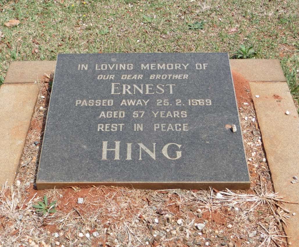 HING Ernest -1969