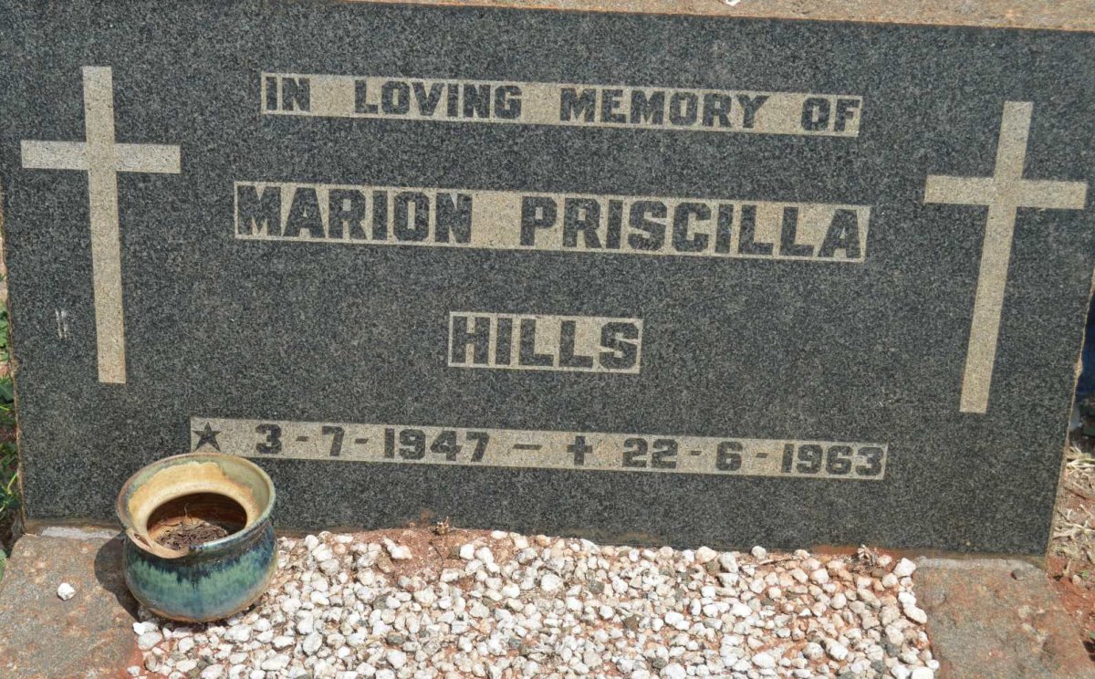 HILLS Marion Priscilla 1947-1963