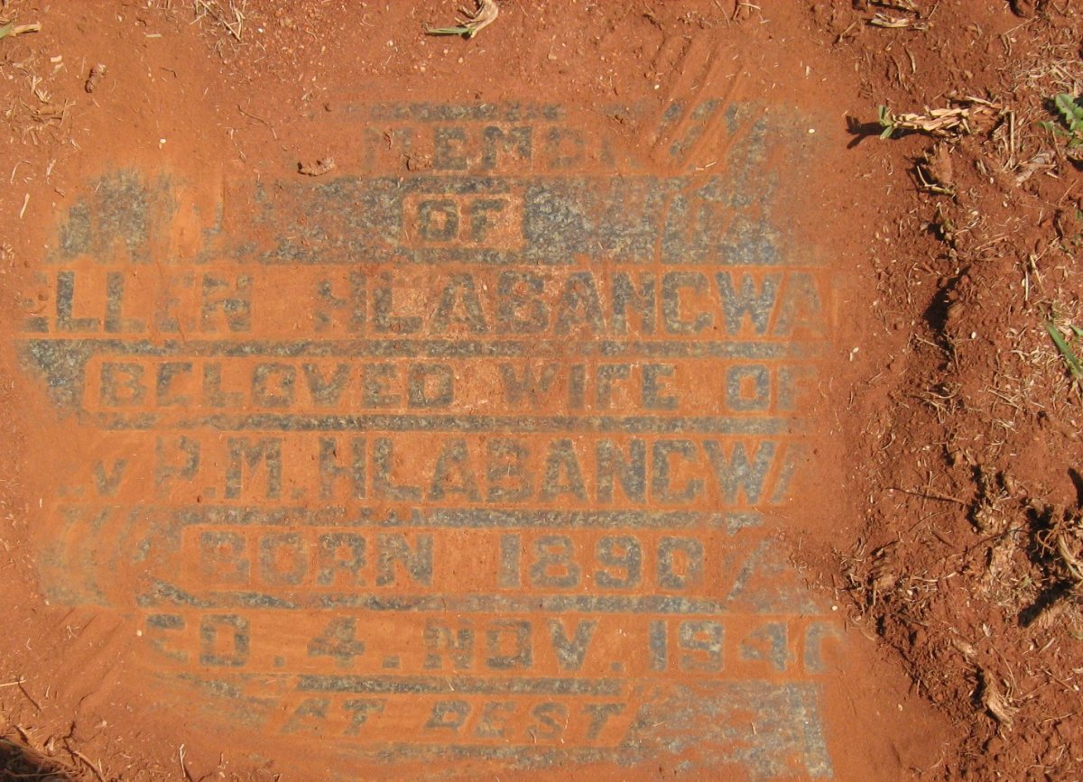 HLABANGWA Ellen 1890-1941