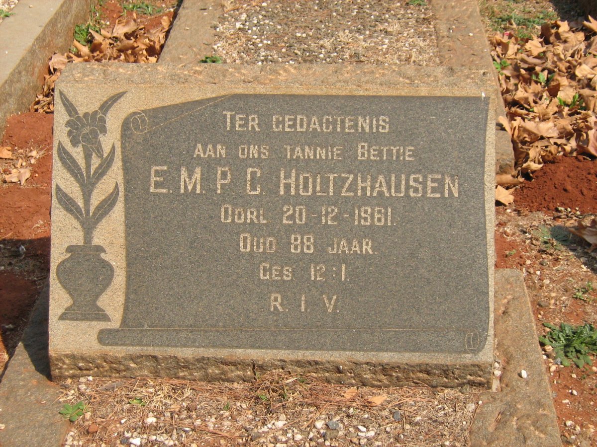 HOLTZHAUSEN E.M.P.C. -1961