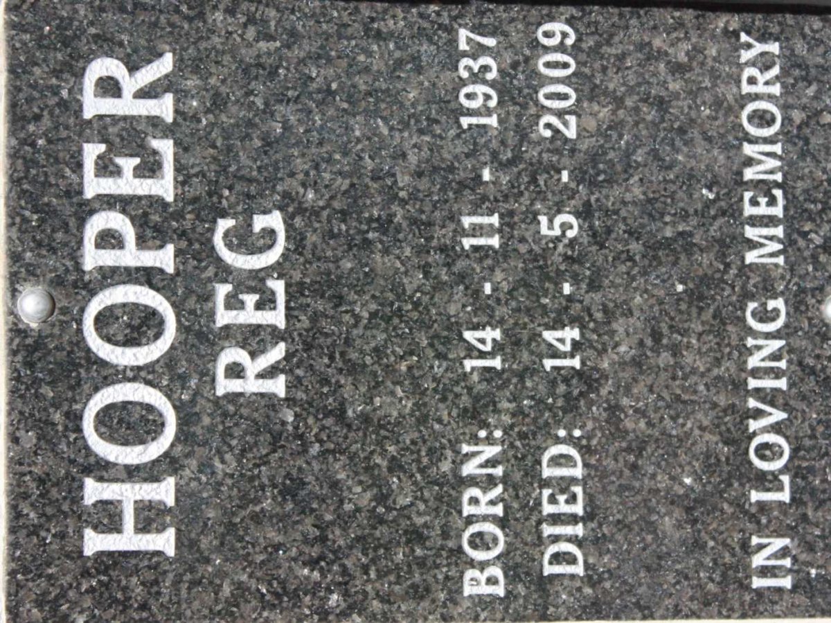 HOOPER Reg 1937-2009
