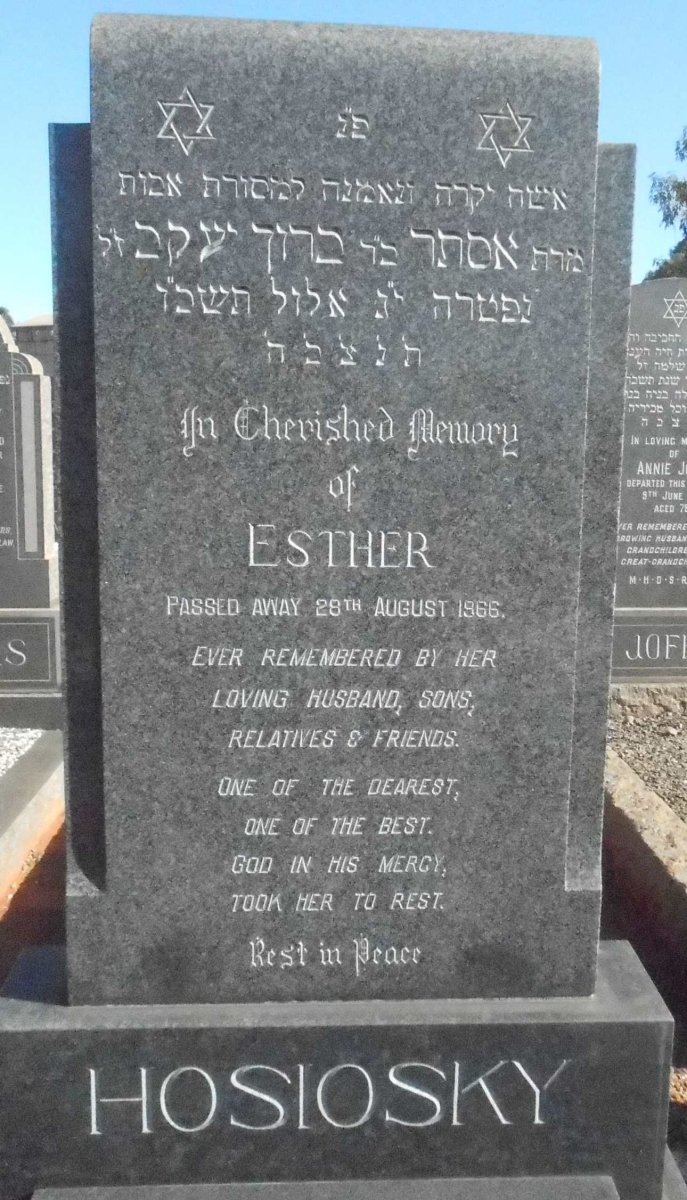 HOSIOSKY Esther -1966