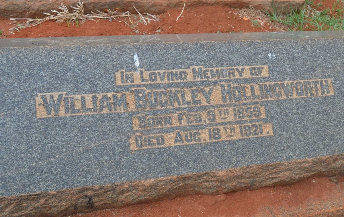 HOLLINGWORTH William Buckley 1859-1921