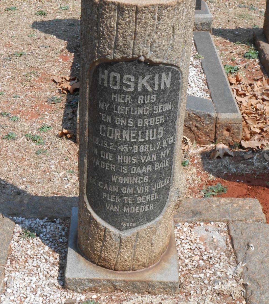 HOSKIN Cornelius 1945-1961